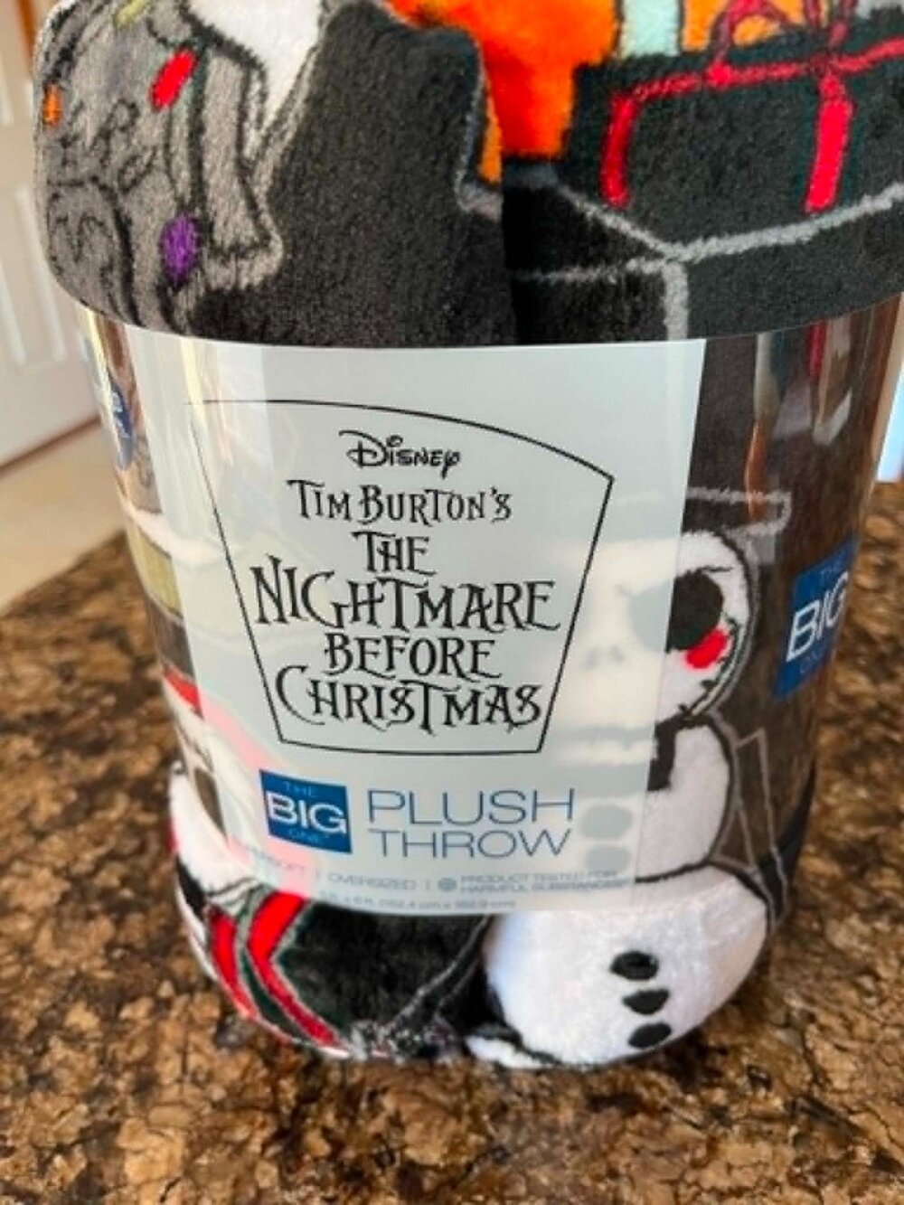 Disney Tim Burton's Nightmare Before Christmas Plush Throw